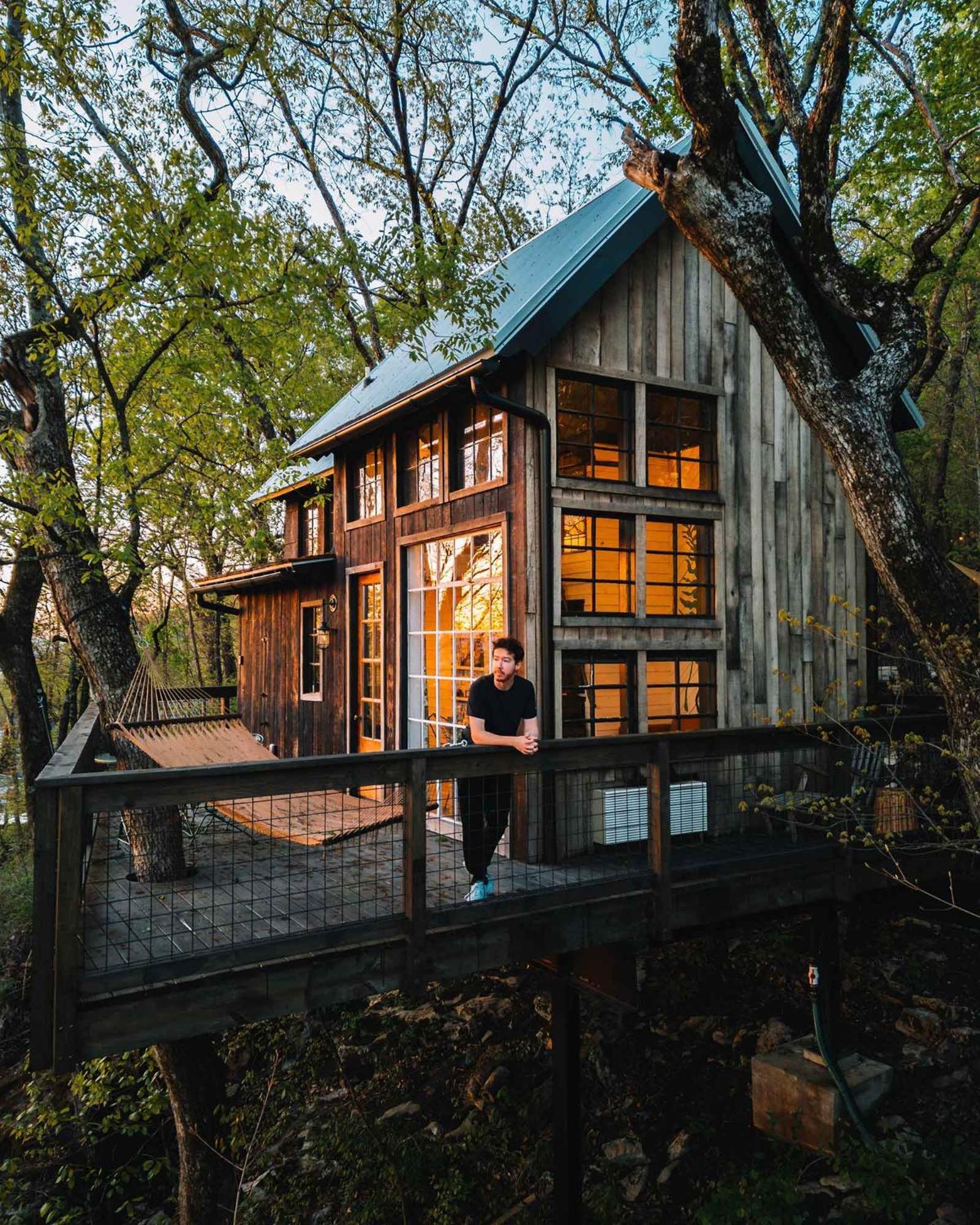 Treetop Hideaways: Wood Lily Treehouse In 查塔努加 外观 照片